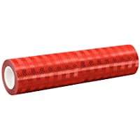 3M 3432 - Cinta reflectante de lámina micro prismática- 203 mm x 4-6 m (1 rollo)- color rojo